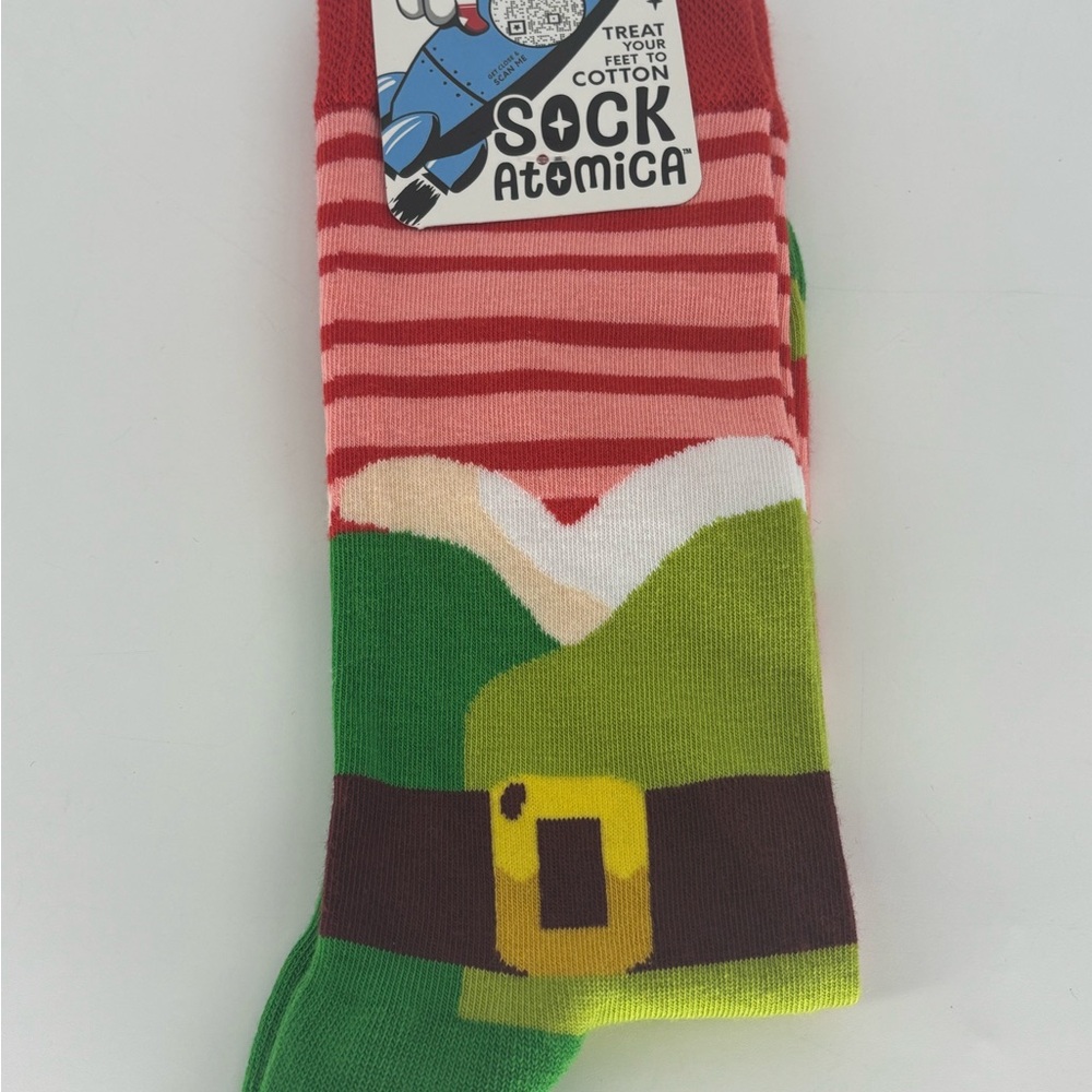 Festive Striped Elf Socks